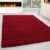 Rood Tapijt Hoogpolig Vloerkleed – 80x150cm- Modern – Woonkamer – Salon – Slaapkamer – Eetkamer